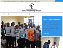 Tablet Screenshot of kenyaorphanageproject.org